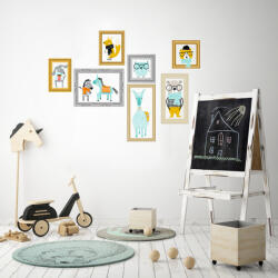 4 Decor Sticker decorativ - Animale inramate Decoratiune camera copii