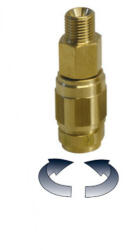 Forgócsatlakozó sárgaréz G 1/4" F - G 1/4" M