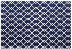 Beliani Kék szőnyeg 140 x 200 cm SERRES