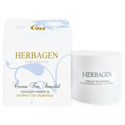 Herbagen Crema ten sensibil cu colagen marin si extract de galbenele - 100 ml