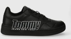 Tommy Jeans sportcipő TJM BASKET LOGO fekete, EM0EM01257 - fekete Férfi 40