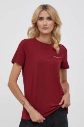 Tommy Hilfiger t-shirt női, piros - burgundia XS