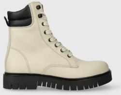 Tommy Jeans bakancs TJW LACE UP BOOT bézs, női, platformos, EN0EN02314 - bézs Női 41
