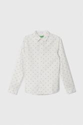 United Colors of Benetton gyerek ing pamutból fehér - fehér 140 - answear - 8 090 Ft