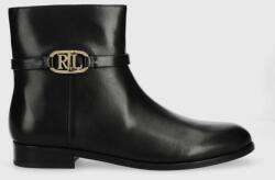 Lauren Ralph Lauren Lauren Ralph bőr csizma Briela fekete, női, lapos talpú, 802912273001 - fekete Női 36