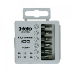 Felo Set Profi Bit Box - 6 Biti Industriali TORX - Lungime 50mm (03691516) Set capete bit, chei tubulare