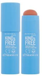 Rimmel London Kind & Free Tinted Multi Stick fard de obraz 5 g pentru femei 002 Peachy Cheeks