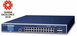 PLANET GS-5220-24UPL4XVR switch-uri Gestionate L3 Gigabit Ethernet (10/100/1000) Power over Ethernet (PoE) Suport 1.25U Albastru (GS-5220-24UPL4XVR)