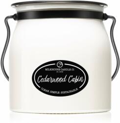 Milkhouse Candle . Creamery Cedarwood Cabin illatgyertya Butter Jar 454 g