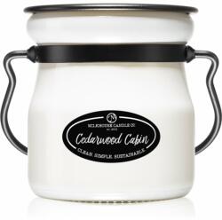 Milkhouse Candle Milkhouse Candle Co. Creamery Cedarwood Cabin lumânare parfumată Cream Jar 142 g