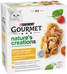 Gourmet 8x85g Gourmet Nature's Creations csirke & pulyka nedves macskatáp