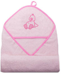  Stella fürdőlepedő hímzett 80x80 rózsaszín kacsa - babycenter-online