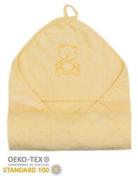  Stella fürdőlepedő hímzett 80x80cm sárga maci - babycenter-online