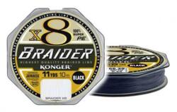 KONGER Fir inaintas KONGER Braider X8 Black 10m, 0.16mm, 18.8kg (250013016)