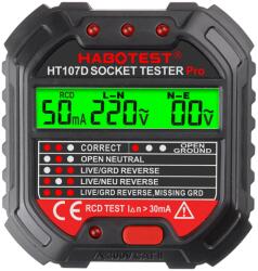 Habotest Socket tester with digital display HT107D (22915)