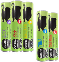 Cosma Cosma Pachet mixt de testare: snackies - 116 g, 5 sortimente (pui, ton, rață, somon și vită)