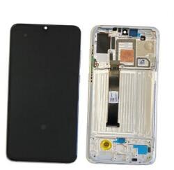 Xiaomi Mi 9 Pro 5G (2019) Előlap keret+LCD Kijelző+Érintőüveg (5600020F1X00) Ezüst, Silver Gyári, Service pack