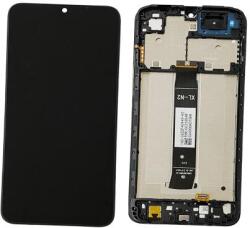 Xiaomi Redmi A2, Redmi A2+ Előlap keret+LCD Kijelző+Érintőüveg (560001C3S200) Fekete, Black Gyári, Service pack