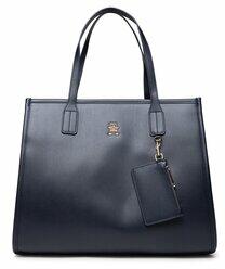Tommy Hilfiger Geantă City Summer Tote AW0AW14876 Bleumarin