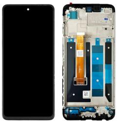 4130438 Gyári Realme C55 LCD kijelző érintővel Fekete kerettel előlap (4130438)