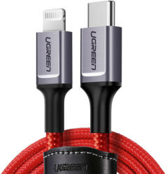 UGREEN kábel USB-C to Lightning UGREEN 1m (red)