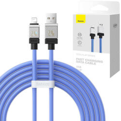 Baseus Fast Charging kábel Baseus USB-A to Lightning CoolPlay Series 2m, 2.4A (blue)