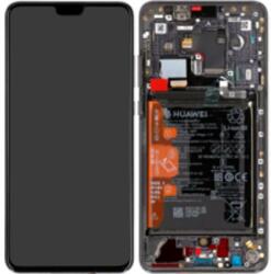 Huawei 02353DVD Gyári Huawei Mate 30 Fekete LCD kijelző érintővel, kerettel előlap, akkumlátorral (02353DVD)