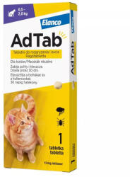 AdTab rágótabletta macskáknak 12 mg (0, 5-2kg) bolha és kullancs ellen