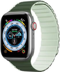 DuxDucis Magnetic LD Apple Watch 45mm / 44mm / 42mm / Ultra 49mm szilikon szíj - zöld