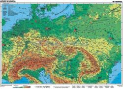 Stiefel Közép-Európa, domborzati + vaktérkép DUO (48007) - iskolaellato