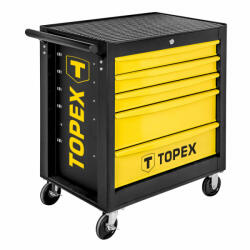 TOPEX műhelykocsi, fém, 5 fiókkal, szerszámkocsi (T79R501)