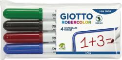 Marker pentru table de scris, varf rotund, 4buc/blister, GIOTTO Robercolor (GT-000413300)
