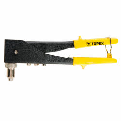 TOPEX popszegecshúzó 270mm, kétirányú fejbeállítás, 2.4, 3.2, 4.0 , 4.8mm, (T43E712)