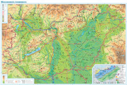 Stiefel Magyarország domborzata, ásványkincsei és földtani szerkezete iskolai földrajzi falitérkép (DO4-5-L)
