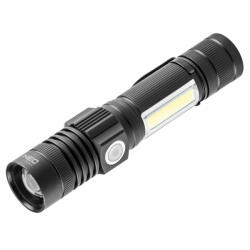 NEO TOOLS zseblámpa, tölthető, 2 funkciós, usb, 800lum cree t6 led, 10w (T99-033)