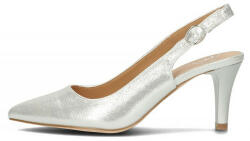 Filippo Pantofi dama, Filippo, DP4499-23-SI-Argintiu, elegant, textil, cu toc, argintiu (Marime: 37)