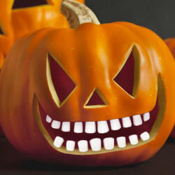 Family Halloween-i töklámpás fogak - 18 fog / csomag Family 58110 (58110)