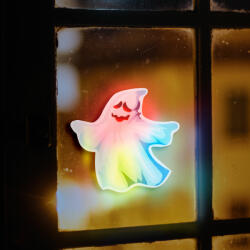 Family Halloween-i RGB LED dekor - öntapadós - szellem Family 56512C (56512C)