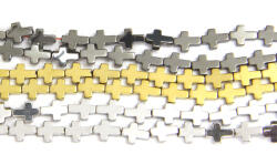Hematit Cruce Margele pietre Semipretioase pentru Bijuterii 8x6x2 mm - 10 Buc