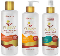 Pro. Co Set 3 produse SUNNY cu PROTECTIE SOLARA (sampon + masca + spray) (C6810)