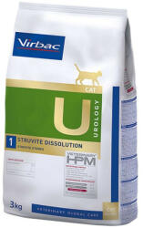 Virbac Urology 1 - Struvite Dissolution cat 3kg - macskatáp struvit húgykövek feloldására (5-12hét)