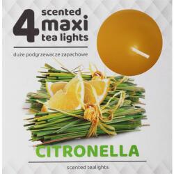 ADMIT Lumânări tip pastilă Citronella, 4 buc. - Admit Tea Light 4 Maxi Citronella