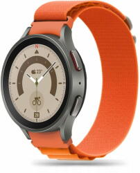  TKG Samsung Galaxy Watch 5 / 5 Pro (40 / 44 / 45 mm) okosóra szíj - nylon narancs szövet szíj