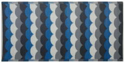 Beliani Kék és szürke szőnyeg 90 x 180 cm BELLARY