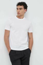 Giorgio Armani pamut póló fehér, nyomott mintás - fehér L - answear - 42 990 Ft