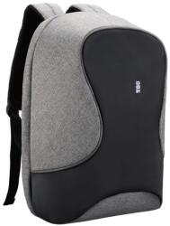 TOO 15, 6" lopásbiztos/vízálló/USB portos szürke hátizsák