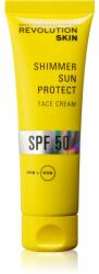 Revolution Skincare Sun Protect Shimmer crema de protectie iluminatoare SPF 50 50 ml