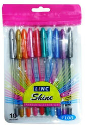 Linc Shine Glitter 10db-os vegyes színű zseléstoll (LNV3090) - tobuy