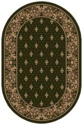 Delta Carpet Covor Bisericesc Oval, 100 x 200 cm, Verde, Lotos 15033/310 (LOTUS-15033-310-O-12) Covor
