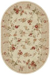 Delta Carpet Covor Oval, 120 x 170 cm, Crem, Lotos 551 (LOTUS-551-100-O-1217) Covor